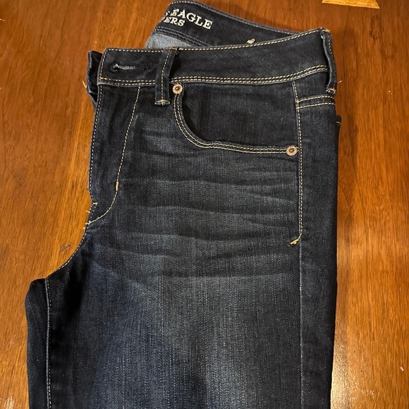 American Eagle Outfitters Dark Blue Skinny Jeans - Picture 5 of 8